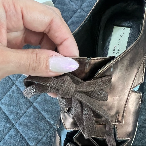 Stella McCartney Elyse Shoes Womens 5 35 Star Platform Bronze Metallic - Picture 11 of 15